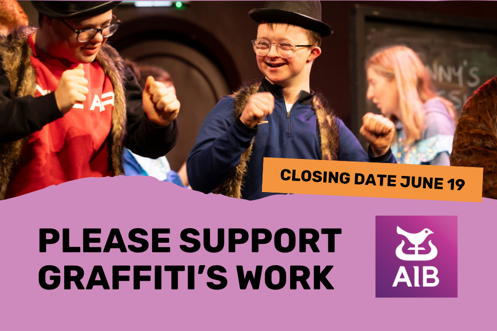 You can help us! Please nominate Graffiti Theatre to win €20K